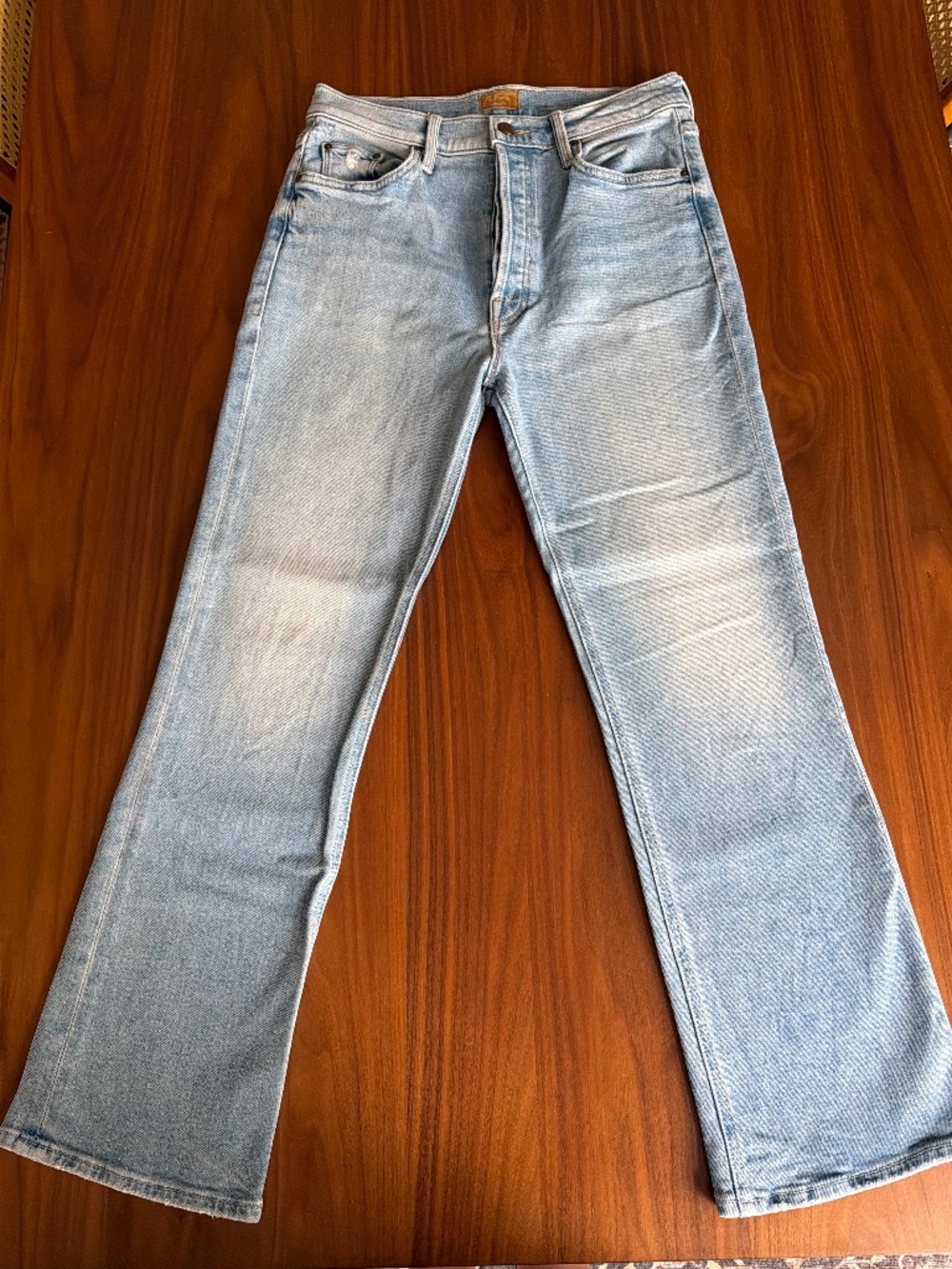 Mother Tripper High Waist Ankle Flare Jeans
